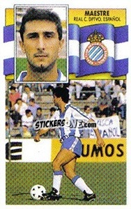 Sticker Maestre - Liga Spagnola 1990-1991
 - Colecciones ESTE