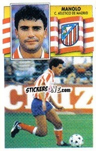 Sticker Manolo - Liga Spagnola 1990-1991
 - Colecciones ESTE