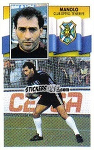 Sticker Manolo - Liga Spagnola 1990-1991
 - Colecciones ESTE
