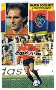 Sticker Martín González - Liga Spagnola 1990-1991
 - Colecciones ESTE