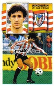Cromo Mendiguren - Liga Spagnola 1990-1991
 - Colecciones ESTE