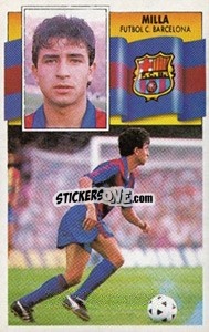 Cromo Milla - Liga Spagnola 1990-1991
 - Colecciones ESTE
