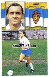 Sticker Peña (sin publico, double imagen) - Liga Spagnola 1990-1991
 - Colecciones ESTE
