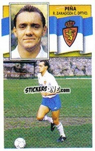 Cromo Peña (sin publico, double imagen) - Liga Spagnola 1990-1991
 n. 394 - Colecciones ESTE