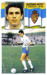 Sticker Poyet - Liga Spagnola 1990-1991
 - Colecciones ESTE