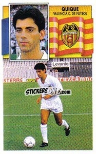 Sticker Quique - Liga Spagnola 1990-1991
 - Colecciones ESTE