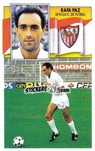 Cromo Rafa Paz - Liga Spagnola 1990-1991
 - Colecciones ESTE