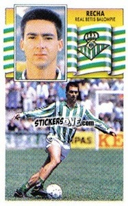 Sticker Recha - Liga Spagnola 1990-1991
 - Colecciones ESTE