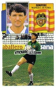 Cromo Sempere - Liga Spagnola 1990-1991
 - Colecciones ESTE