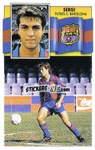 Sticker Sergi - Liga Spagnola 1990-1991
 n. 11 - Colecciones ESTE