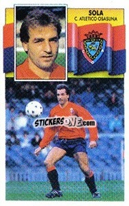 Sticker Sola - Liga Spagnola 1990-1991
 n. 255 - Colecciones ESTE