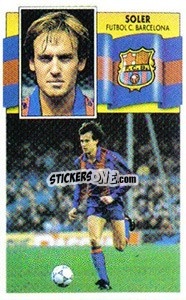 Cromo Soler - Liga Spagnola 1990-1991
 - Colecciones ESTE