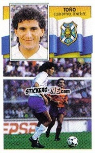 Sticker Toño - Liga Spagnola 1990-1991
 n. 325 - Colecciones ESTE
