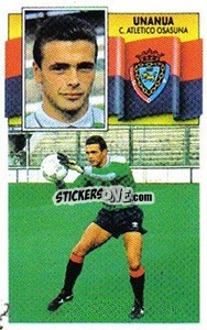 Cromo Unanua - Liga Spagnola 1990-1991
 - Colecciones ESTE