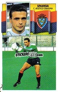 Sticker Unanua - Liga Spagnola 1990-1991
 n. 242 - Colecciones ESTE