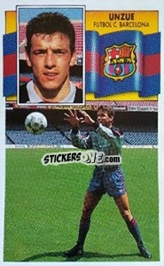 Cromo Unzue - Liga Spagnola 1990-1991
 - Colecciones ESTE