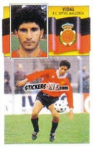 Sticker Vidal - Liga Spagnola 1990-1991
 - Colecciones ESTE