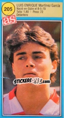 Sticker Luis Enrique Martinez - Los Ases de La Liga 1990-1991
 n. 205 - AS