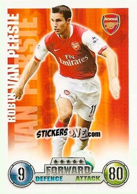 Cromo Robin van Persie - English Premier League 2007-2008. Match Attax - Topps