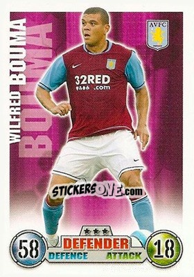 Sticker Wilfred Bouma - English Premier League 2007-2008. Match Attax n. 21 - Topps