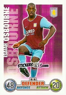 Sticker Isaiah Osbourne - English Premier League 2007-2008. Match Attax n. 23 - Topps