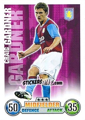 Figurina Craig Gardner - English Premier League 2007-2008. Match Attax - Topps