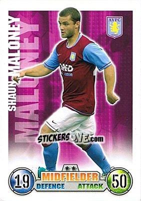 Sticker Shaun Maloney - English Premier League 2007-2008. Match Attax n. 28 - Topps