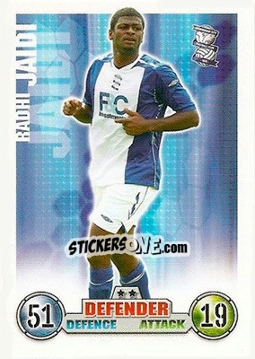 Sticker Radhi Jaidi - English Premier League 2007-2008. Match Attax n. 37 - Topps