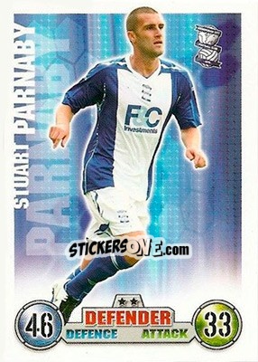 Sticker Stuart Parnaby - English Premier League 2007-2008. Match Attax n. 40 - Topps