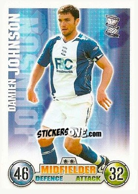 Cromo Damien Johnson - English Premier League 2007-2008. Match Attax n. 41 - Topps