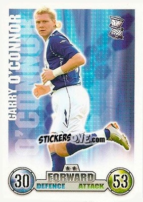 Sticker Garry O'Connor - English Premier League 2007-2008. Match Attax n. 45 - Topps