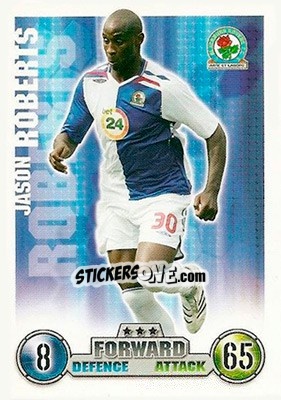 Sticker Jason Roberts - English Premier League 2007-2008. Match Attax n. 61 - Topps