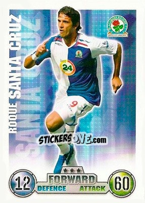 Sticker Roque Santa Cruz - English Premier League 2007-2008. Match Attax n. 64 - Topps