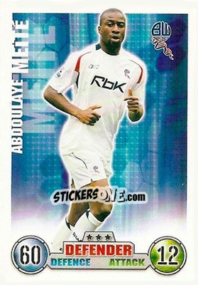 Cromo Abdoulaye Meite - English Premier League 2007-2008. Match Attax - Topps