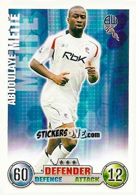 Sticker Abdoulaye Meite - English Premier League 2007-2008. Match Attax n. 66 - Topps