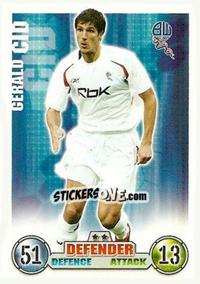 Cromo Gerald Cid - English Premier League 2007-2008. Match Attax n. 67 - Topps