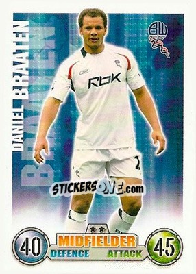 Sticker Daniel Braaten - English Premier League 2007-2008. Match Attax n. 71 - Topps
