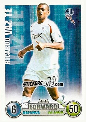 Cromo Ricardo Vaz Te - English Premier League 2007-2008. Match Attax - Topps