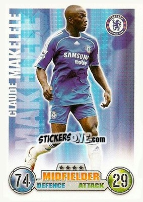 Sticker Claude Makelele - English Premier League 2007-2008. Match Attax n. 86 - Topps