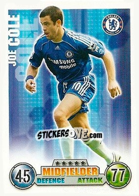 Cromo Joe Cole - English Premier League 2007-2008. Match Attax - Topps