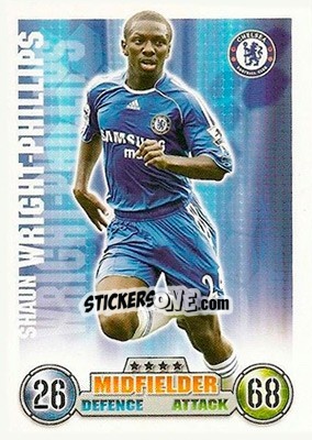 Sticker Shaun Wright-Phillips - English Premier League 2007-2008. Match Attax - Topps