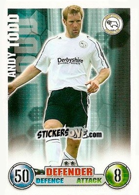 Cromo Andy Todd - English Premier League 2007-2008. Match Attax n. 98 - Topps