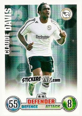 Figurina Claude Davis - English Premier League 2007-2008. Match Attax - Topps