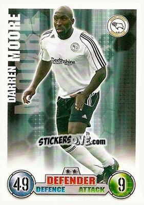Sticker Darren Moore - English Premier League 2007-2008. Match Attax n. 100 - Topps