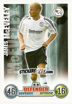 Sticker James Mceveley - English Premier League 2007-2008. Match Attax - Topps