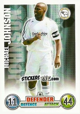 Sticker Michael Johnson - English Premier League 2007-2008. Match Attax n. 104 - Topps