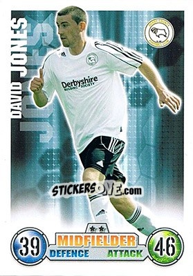 Sticker David Jones - English Premier League 2007-2008. Match Attax - Topps