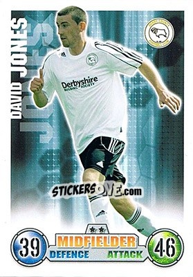 Sticker David Jones - English Premier League 2007-2008. Match Attax n. 105 - Topps