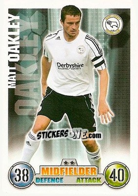 Sticker Matt Oakley - English Premier League 2007-2008. Match Attax n. 107 - Topps