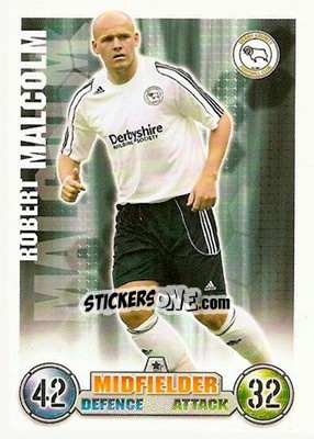 Sticker Robert Malcolm - English Premier League 2007-2008. Match Attax - Topps